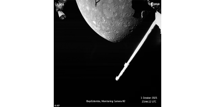 英國航天器首次近距離拍攝水星照片，顯示其表面布滿隕石坑